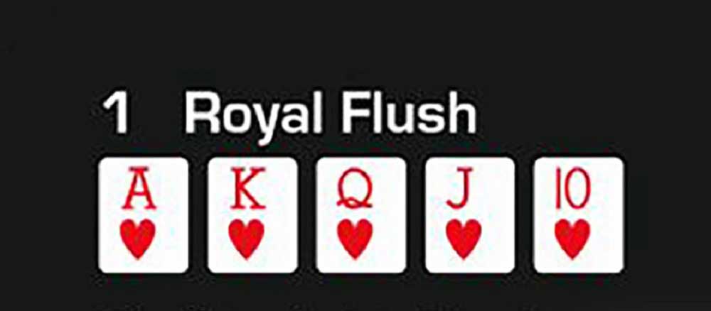 Royal flush yekbet