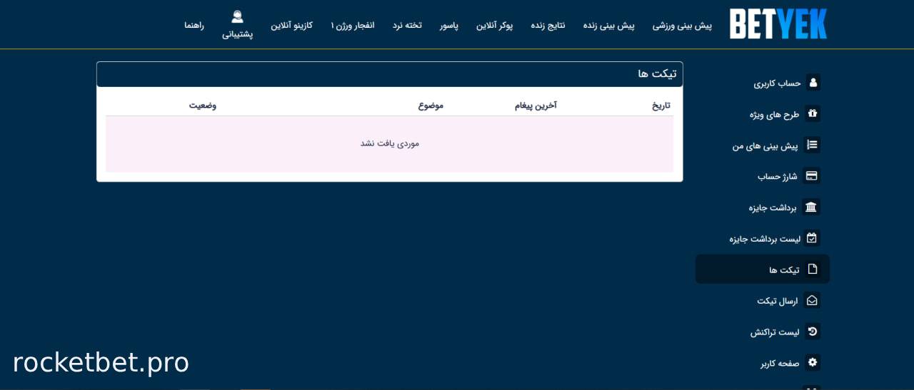 پشتیبانی یک بت